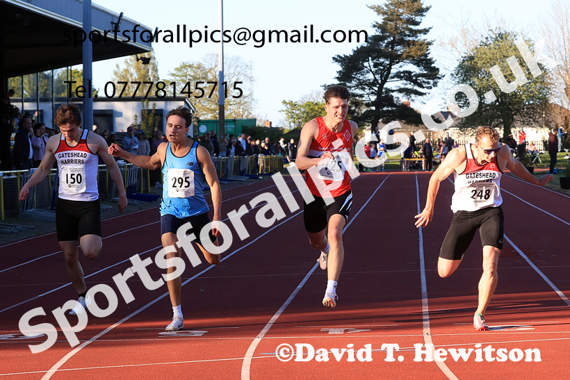 The 300 metres, 2026 NEGP 1, Monkton Stadium. Photo: David T. Hewitson/Sports for All Pics